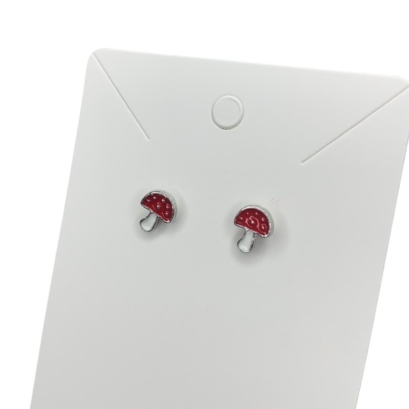 Mushroom earrings - Picture 1 of 3